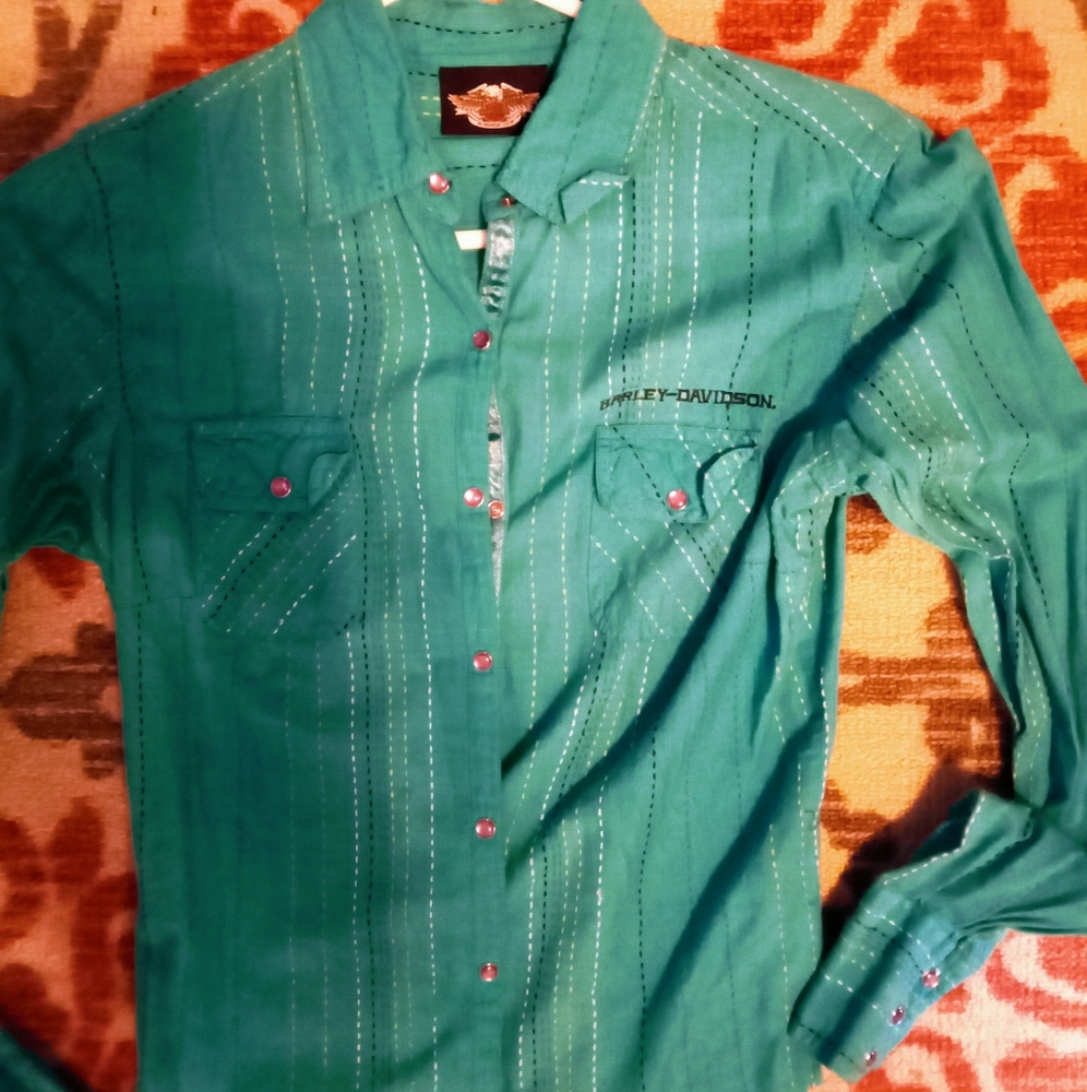 Women's Harley Davidson button down